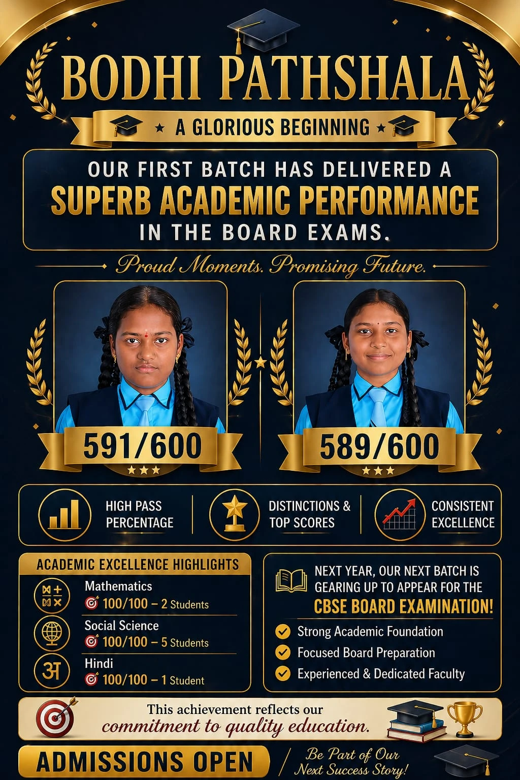 Celebrating excellent board examination results